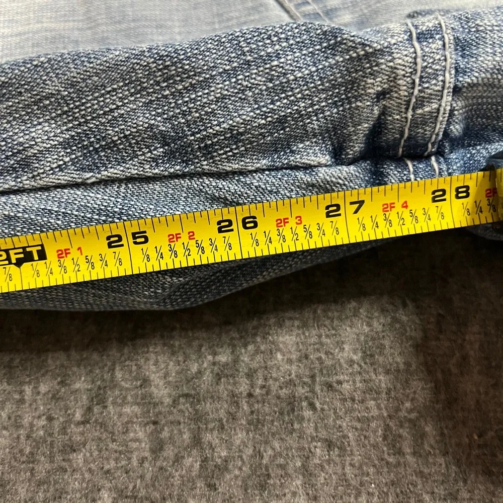 Southpole Mens 42x28 Baggy Light Wash Jeans Red Tab Y2K Custom Fit Wide Leg